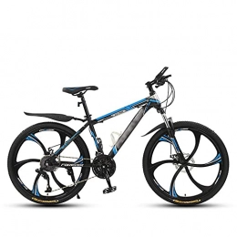 KELITINAus Mountain Bike KELITINAus 24 / 26" Mountain Bicycle with Suspension Fork 21 / 24 / 27 / 30-Speed Mountain Bike with Disc Brake, Robust High Carbon Steel, Red-26In-21Speed, Blue-26In-30Speed