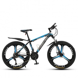 KELITINAus Mountain Bike KELITINAus Mountain Bike, Front Suspension, 21 / 24 / 27 / 30-Speed, 24 / 26-Inch Wheels, High-Carbon Steel with Dual Disc Brakes Front Suspension Fork for Men, White-26In-30Speed, Blue-24In-21Speed