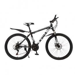 KiyomiQvQ Mountain Bike Bicycle,26 Inch High Carbon Steel Off-Road Bike, Men Women Student Variable Speed Bike, Dual Disc Brake