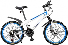 KKKLLL Bike KKKLLL Mountain Bike High Carbon Steel Double Disc Brakes Male and Female Students Bicycle 22 Inch 21 Speed