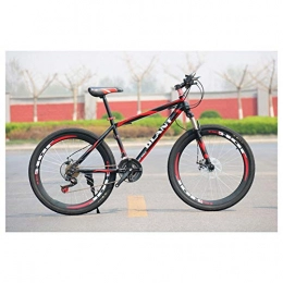 KXDLR Bike KXDLR 21-30 Speeds Mountain Bike 26 Inches Spoke Wheel Fork Suspension Dual Disc Brake MTB Tire Bicycle, Red, 21 Speed