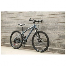 KXDLR Mountain Bike KXDLR Fork-Suspension Mountain Bike with 26-Inch Wheels, High-Carbon Steel Frame, Mechanical Disc Brakes, And 21-30 Speeds Drivetrain, Gray, 27 Speed