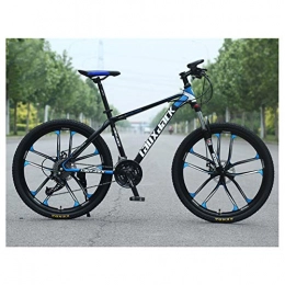KXDLR Mountain Bike KXDLR Mountain Bike with Front Suspension, Featuring 17-Inch Frame And 24-Speed with 26-Inch Wheels And Mechanical Disc Brakes, Black