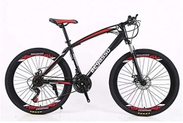 LAMTON Mountain Bike LAMTON Bicycle 26" Mountain Bike 21-30 Speeds High-Carbon Steel Frame Shock Absorption Mountain Bicycle City Commuter Bicycle Perfect for Road Or Dirt Trail Touring (Color : Black)