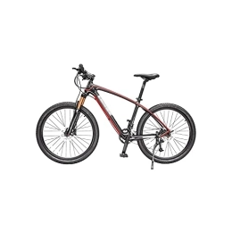 LANAZU Mountain Bike LANAZU Adult Bicycle, Carbon Fiber Variable Speed Mountain Bike, Off-road Racing Pneumatic Shock Absorption, Suitable for Adults, Students (Red 27_27.5)