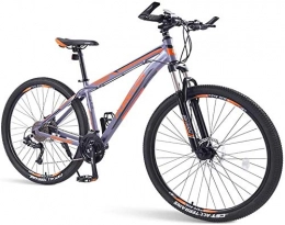 LAZNG Mountain Bike LAZNG Mens Mountain Bikes, 33-Speed Hardtail Mountain Bike, Dual Disc Brake Aluminum Frame, Men's Bike for a Path, Trail & Mountains (Color : Orange)