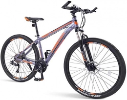 LAZNG Bike LAZNG Mens Mountain Bikes, 33-Speed Hardtail Mountain Bike, Dual Disc Brake Aluminum Frame, Mountain Bicycle with Front Suspension, Green, 29 Inch (Color : Orange, Size : 26 Inch)