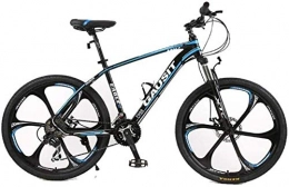 LAZNG Mountain Bike LAZNG Mountain Bike Unisex Hardtail Mountain Bike 30 Speeds 26Inch 6-Spoke Wheels Aluminum Frame Bicycle City Commuter Bicycle Perfect for Road Or Dirt Trail Touring (Color : Blue, Size : 30 Speed)