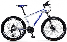 LBWT Bike LBWT 26Inch Mountain Bike, High Carbon Steel, 21 / 24 / 27 / 30 Speeds, With Disc Brakes And Suspension Fork, Gifts (Color : A, Size : 21 Speed)