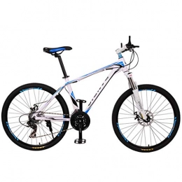 LDDLDG Bike LDDLDG Mountain Bike 26" 21 / 27 / 30 Women / Men MTB Bike Lightweight Aluminum Alloy Frame Front Suspension Double Disc Brake (Color : Blue, Size : 30speed)