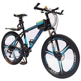 LDDLDG Bike LDDLDG Mountain Bike 26" 21 Speed Women / Men MTB Lightweight Carbon Steel Frame Dual Suspension Disc Brake (Color : Blue)