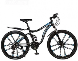 Leifeng Tower Mountain Bike Leifeng Tower Lightweight Mountain Bike 26 Inch Bicycle, Carbon Steel MTB Bike Full Suspension, Double Disc Brake Inventory clearance (Color : B, Size : 21 speed)