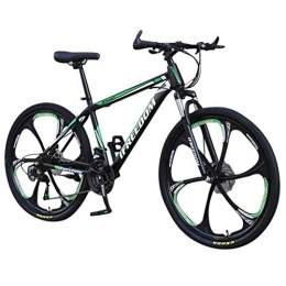 Leisun 26 Inches 21 Speed Mountain Bike, All Terrain MTB Bicycle with 6 Spokes, Stainless Steel Frame with Disc Brake, Bikes for Men/Women