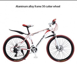 COUYY Bike Lightweight Mountain Bike, Dual-Disc Brake 26-Inch Aluminum Alloy / High Carbon Steel 21 / 24 / 27 Speed Mountain Bike, 24SPEED