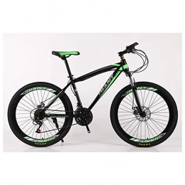LIPENLI Bike LIPENLI Outdoor sports Unisex's Mountain Bike / Bicycles 26'' Wheel Lightweight HighCarbon Steel Frame 2130 Speeds Shimano Disc Brake, 26" (Color : Green, Size : 30 Speed)
