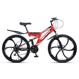 LiRuiPengBJ Bike LiRuiPengBJ Children's bicycle 26 Inches Mountain Bike, Full Suspension 27 Speed ​​Gears Disc Brakes MTB Bicycle Dual Disc Brake, for Men and Women (Color : Style3, Size : 26inch24 speed)