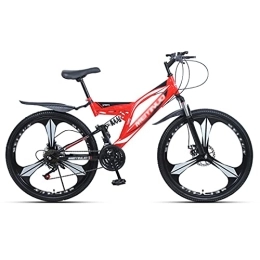 LiRuiPengBJ Bike LiRuiPengBJ Children's bicycle Mountain Trail Bike 27 Speed ​​Full Suspension, High Carbon Steel Frame Bicycles Dual Disc Brake for Mens and Women (Color : Style3, Size : 26inch21 speed)