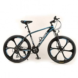 LISI Mountain Bike LISI Aluminum alloy bicycle 26 inch 30 speed variable speed off-road shocking six-knife wheel mountain bike, Blue