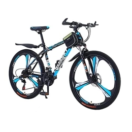 LIUXR Mountain Bike, 26 Inch Wheels Adult Bicycle, 21-27 Speeds Bike, Double Disc Brake Suspension Fork Big Tire Anti-Slip Bikes, for Adults Men Women,Black_27 Speed