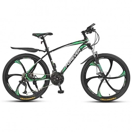 L&J Mountain Bike LJ Bicycle, Mountain Bikes, Bike Guide, 26 Inches, 24 Inches, Mountain Bike, 21 / 24 / 27 / 30 Speed Gears, Fork Suspension, Adult Bicycle, Boys and Girls Bicycle, Green, Green, 24 inch 27 Speed