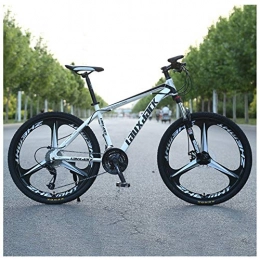 LJJ Bike LJJ Mountain Bike 26 Inches Adjustable Seat Dual Disc Brake Bicycle High-Carbon Steel Hardtail 21 / 24 / 27 / 30 Speeds Shock Absorption Mountain Bikes