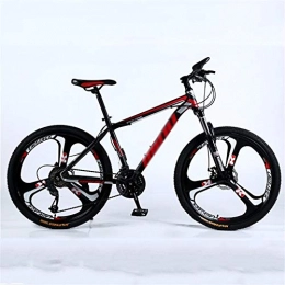 LLAN 26 Inch Wheel Mountain Bike 24 Speed, Cruiser Bicycle Beach Ride Travel Sport White/Red/Black (Color : Black, Size : 30-Speed)