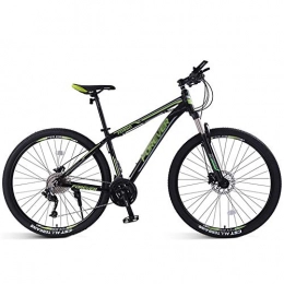 LLAN Mountain Bike LLAN Adult Mountain Bikes, 33 Speed Rigid Mountain Bike with Double Disc Brake Aluminum Frame with Front Suspension Road Bike for Men, 26 / 29inch (Color : Green, Size : 29 inch)