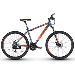 LLF Bike LLF 26 Inch Mountain Bike, Full Suspension 21 Speed High-Tensile Carbon Steel Frame MTB With Dual Disc Brake for Men And Women(Size:26inch, Color:Orange)