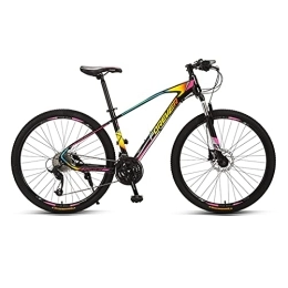LLF Mountain Bike LLF Mountain Bike 27 Speed Dual Disc Brakes Aluminum Steel Frame MTB Bicycle Trail Bike for Adult Student Outdoors Sport(Size:27.5inch 27 Speed, Color:C)
