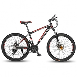 LQLD Adult Mountain Bikes, 26In Double Disc Brake Mountain Trail Bike 27-Speed Positioning Flywheel High Steel Carbon Mountain Bicycles Bearing More Than 200Kg,27 speed