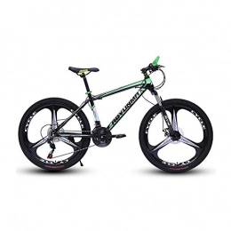 LRHD Mountain Bike LRHD Mountain Bike 24 / 26 Inch 21 Speed 3 Knives High-carbon Steel Frame Bicycle Fork Suspension Transmission Damping Urban Track Bike Off-road Racing MTB Bike Outdoor Cycling(Green) (Size : X-Large)