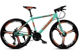 LSCC Bike LSCC Bikes for Adult, 21-Speed Carbon steel Bicycles All Terrain, 26" Mountain Ebike for Mens Dual Disc Outdoors Mountain Bike, Green