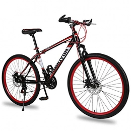 LUNAH Bike LUNAH Mountain Bike Bicycle, Dual Disc Brakes, Adjustable Seat, 21-Speed Shock Absorption Bicycle, Suitable for Students, Men And Women, 26Inch
