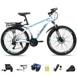 LWZ Mountain Bike LWZ Adult Mountain Bike 26 Inch Wheels Mountain Trail Bike High Carbon Steel Outroad Bicycles 24-Speed Dual Disc Brakes Outdoors Sport Cycling Road Bikes
