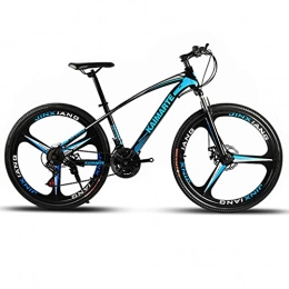 Lxyfc Bike LXYFC Mountain Bike Mens Bicycle Bike Bicycle Mountain Bike Bicycle 26" 21 / 24 / 27 Speed Dual Disc Brake Bike Mountain Bike Alloy Frame Bicycle Men's Bike (Color : Blue, Size : 24 Shimano Speed)