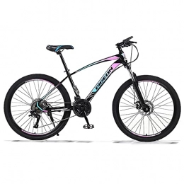 LZHi1 Mountain Bike LZHi1 26 Inch Adult Commuter Mountain Bike For Men And Women, 30 Speed Suspension Fork Mountan Bicycle With Dual Disc Brake, High Carbon Steel Frame City Road Bike(Color:Colorful)