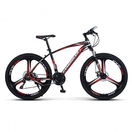 LZHi1 Bike LZHi1 26 Inch Mountain Bike For Men And Women, 27 Speed Adult Mountain Trail Bikes With Lock-Out Suspension Fork, All Terrain Bicycle With Adjustable Seat And Dual Disc Brake(Color:Black red)
