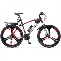 LZHi1 Mountain Bike LZHi1 27 Speed Suspension Fork Mountain Bike, 26 Inch Dual Disc Mountain Bicycle, Aluminum Alloy Frame Outdoor Bike Commuter Bike For Men Women(Color:Black red)