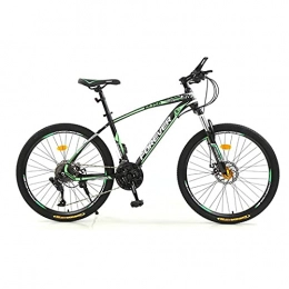 LZHi1 Mountain Bike LZHi1 Trail Mountain Bike 26 Inch Wheels, 30 Speed Lockable Suspension Fork Mountain Bicycles, Outroad Mountain Bicycle With Double Disc Brake(Color:Black green)