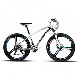 M-YN Bike M-YN 26 Inch Mountain Bike Aluminum MTB Bicycle With 17 Inch Frame Kickstand Disc-Brake Suspension Fork Cycling Urban Commuter City Bicycle(Size:21speed, Color:white)