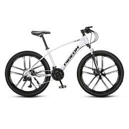 MDZZYQDS Bike MDZZYQDS 26 inch Adult Mountain Bike, High-carbon Steel Hardtail Mountain Bike, Disc Brake 27 Speed Gears System Lockable Front Suspension MTB Bicycle Cycling Road Bike