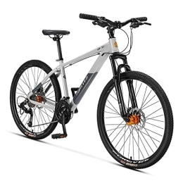 MDZZYQDS Bike MDZZYQDS 26-inch Mountain Bike, 27 Speed Mountain Bicycle With Aluminum Alloy Frame Double Disc Brake, Front Suspension Anti-Slip Shock-Absorbing Men and Women's Outdoor Cycling Road Bike