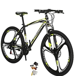 EUROBIKE Mountain Bike Mens Mountain Bike 27.5'' Wheels for Adult Men and Women 17'' Frame (black yellow)