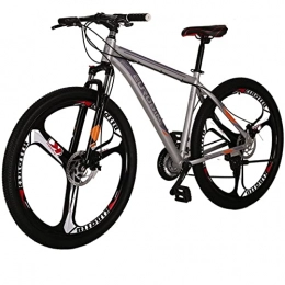 EUROBIKE Bike Mens Mountain Bike 29 inch 3 Spoke wheel XL19 inch Frame Unisex Bicycle (silver2)