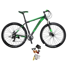EUROBIKE Mountain Bike Mens Mountain Bike 29 inch XL Frame 19 inch Frame Unisex Bicycle (green1)