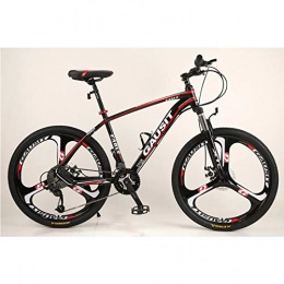 MICAKO Mountain Bike MICAKO 26" Wheels New Aluminium Alloy Dual Disc Brake Bike - 5 colours, 3 styles, S2Red, 24speed
