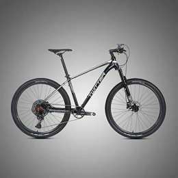 MICAKO Bike MICAKO Mountain Bike, 27.5 Inch with Super Lightweight Aluminum-Magnesium Alloy Mechanical Double Disc Brakes, Premium Full Suspension and SX-12 Speed Gear, Silver, 29 * 17inch