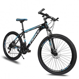 MIMORE Bike MIMORE Mountain Bike, Road Bicycle, Hard Tail Bike, 26 Inch Bike, Carbon Steel Adult Bike, 21 / 24 / 27 Speed Bike, Colourful Bicycle, black blue, 27 speed A