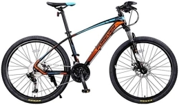 AYDQC Mountain Bike Mountain Bicycle, Full Suspension Mens Mountain Bike 26" Frame 33-Speed Oil Disc Brake Speed Bike Off-Road Racing 6-6, Blue fengong (Color : Blue)