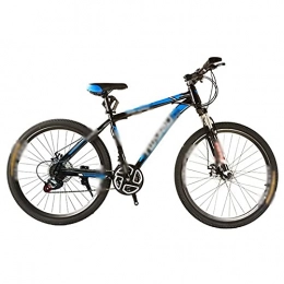 WPW Bike Mountain Bike 21 Speed MTB 26 Inches Wheels, Adult Variable Speed Dual Suspension Mountain Bicycle (Color : Black blue, Size : 26inch)